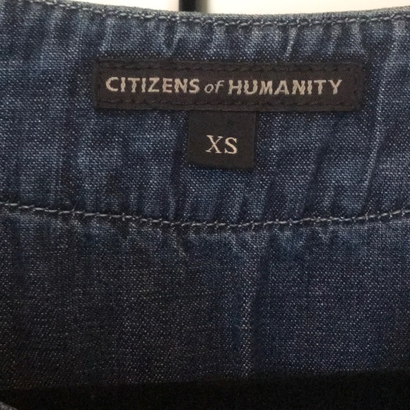 Citizens of humanity denim patterned bomber jacket - Picture 2 of 4